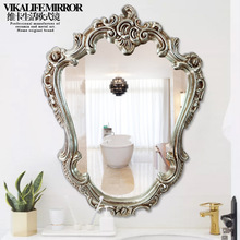 异形巴洛克欧式镜浴室镜子卫浴镜装饰镜卫生间镜梳妆镜发廊镜美容