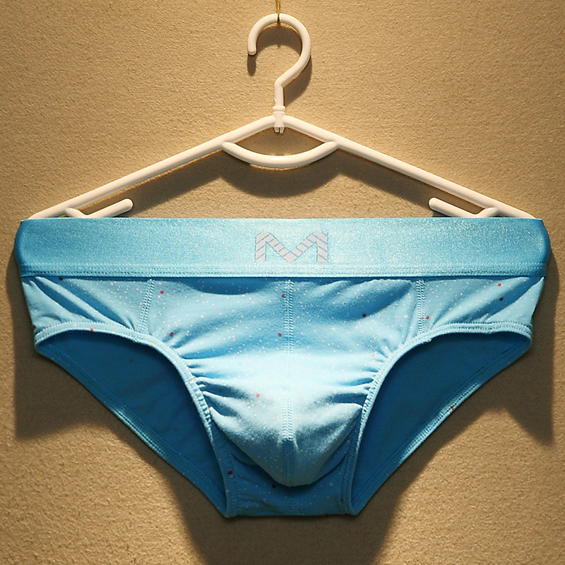 男士内裤男三角裤棉质青年薄透气性感低腰可爱大码u凸宽松裤头