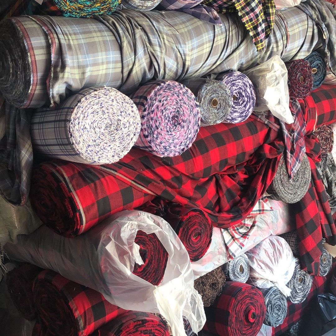 大布头面料莱卡汗布印花针织布料人造棉棉绸手工diy论斤批发