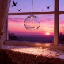 厂家直销新款2一3cm玻璃空心pet圆球灯罩商场装饰挂件球铃风铃罩