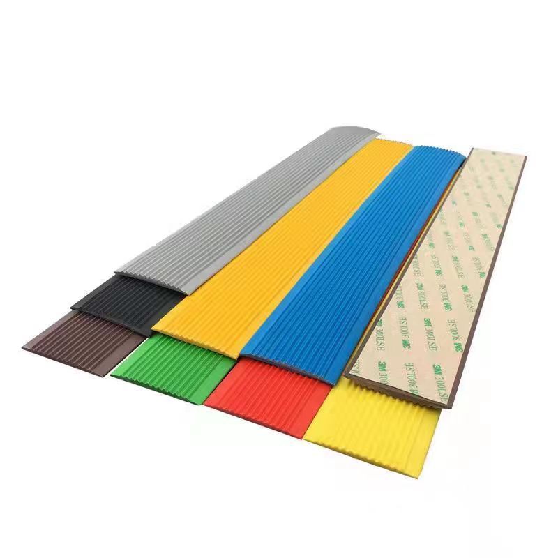 School PVC Stair Non-Slip Self-Adhesive Strip Factory Direct Sales Step Outdoor Floor Slope Closing Edge Pressing Anti-Slip Bar