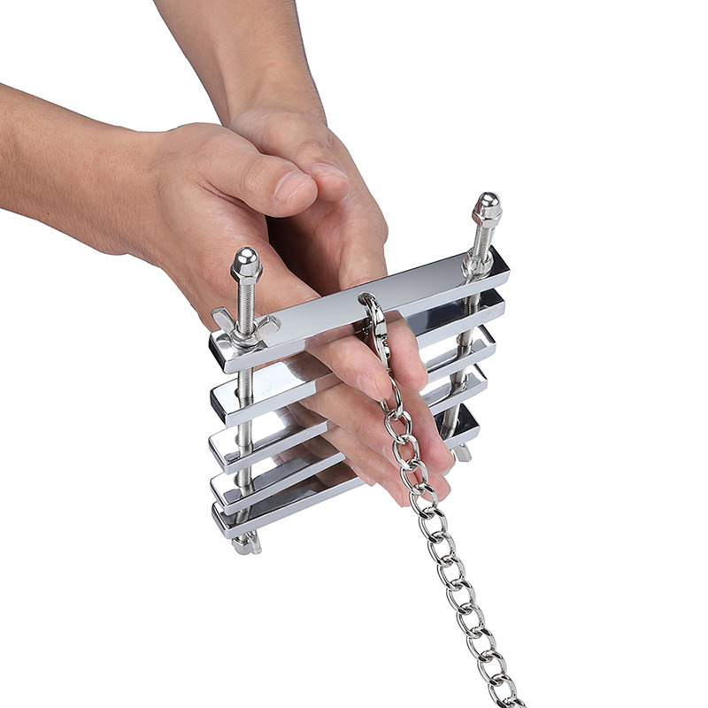 sm情趣手指夹板 惩罚刑具调教牵引情趣性用品固定夹板外贸批发