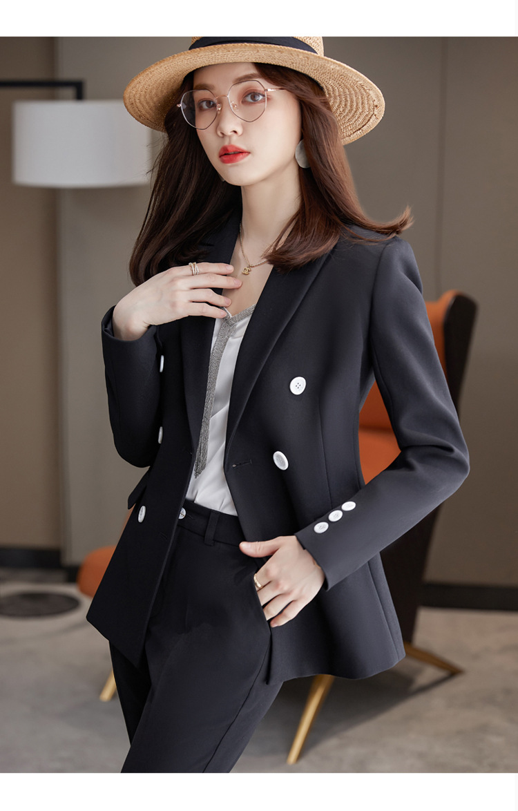 黄色西装外套女春秋2021新款韩版休闲时尚洋气显瘦职业小西服套装