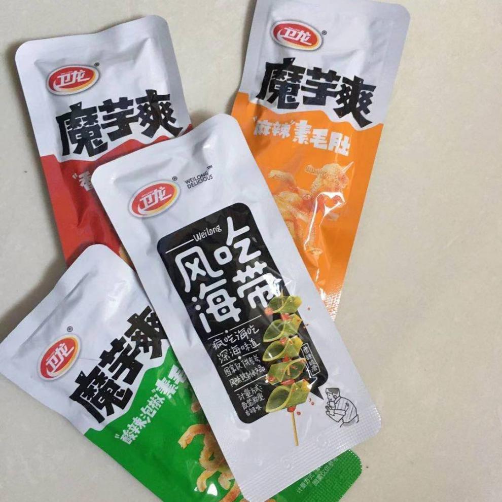 魔芋爽散装素毛肚香麻辣条魔芋丝儿时怀旧网红休闲小零食批发