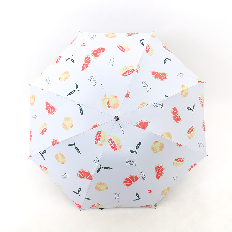 Fresh Fruit Umbrella Student Folding Uv-Proof Sun-Proof Sun-Proof Women's Dual-Use Sun Umbrella Folding Wholesale