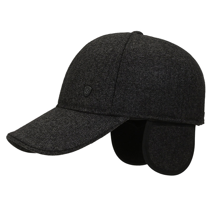 New Hat Men's Winter Middle-Aged and Elderly Peaked Cap Dad's Hat Grandpa Old Man Earflaps Warm Baseball Cap