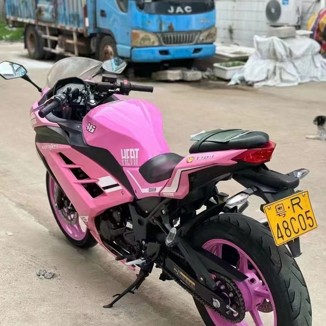 川崎款粉色小忍者,电喷.手续齐全,审车正常
