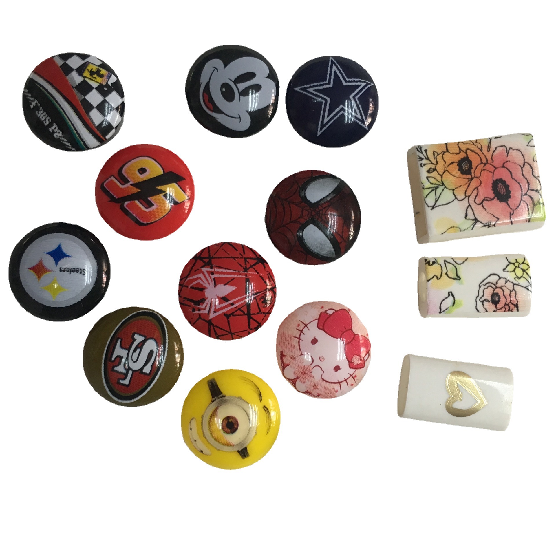 塑料耳机壳热转印水转印烫印花纹logo加工 定制印刷