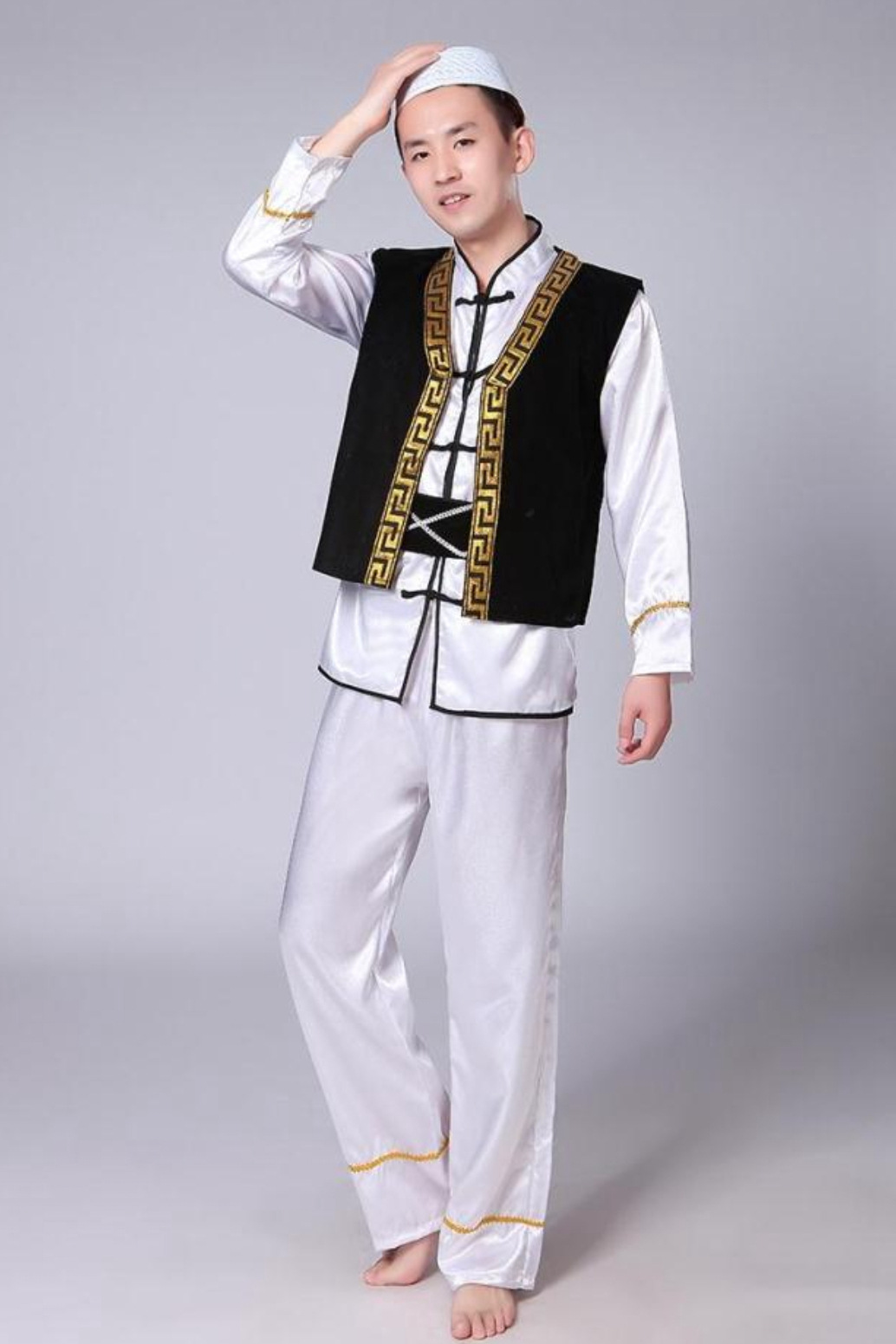 回族舞蹈服装女宁夏少数民族节日礼拜服饰