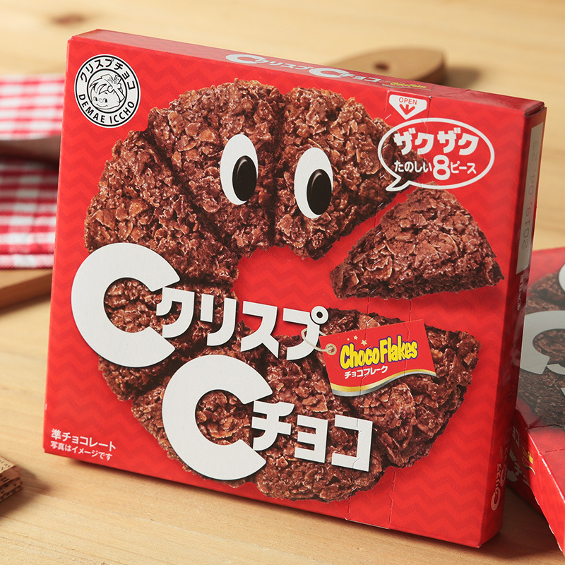 日本零食crispchoco日清巧克力麦脆批片可可饼干休闲食品小吃