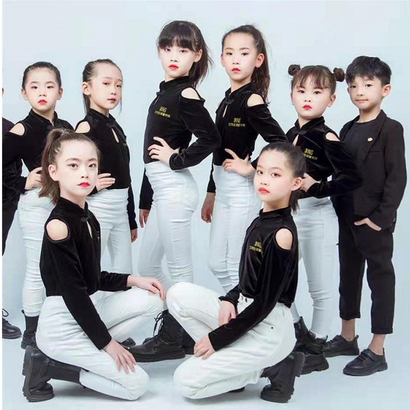 儿童形体礼仪模特走秀训练服少儿模特t台走秀服女童形体练习团服