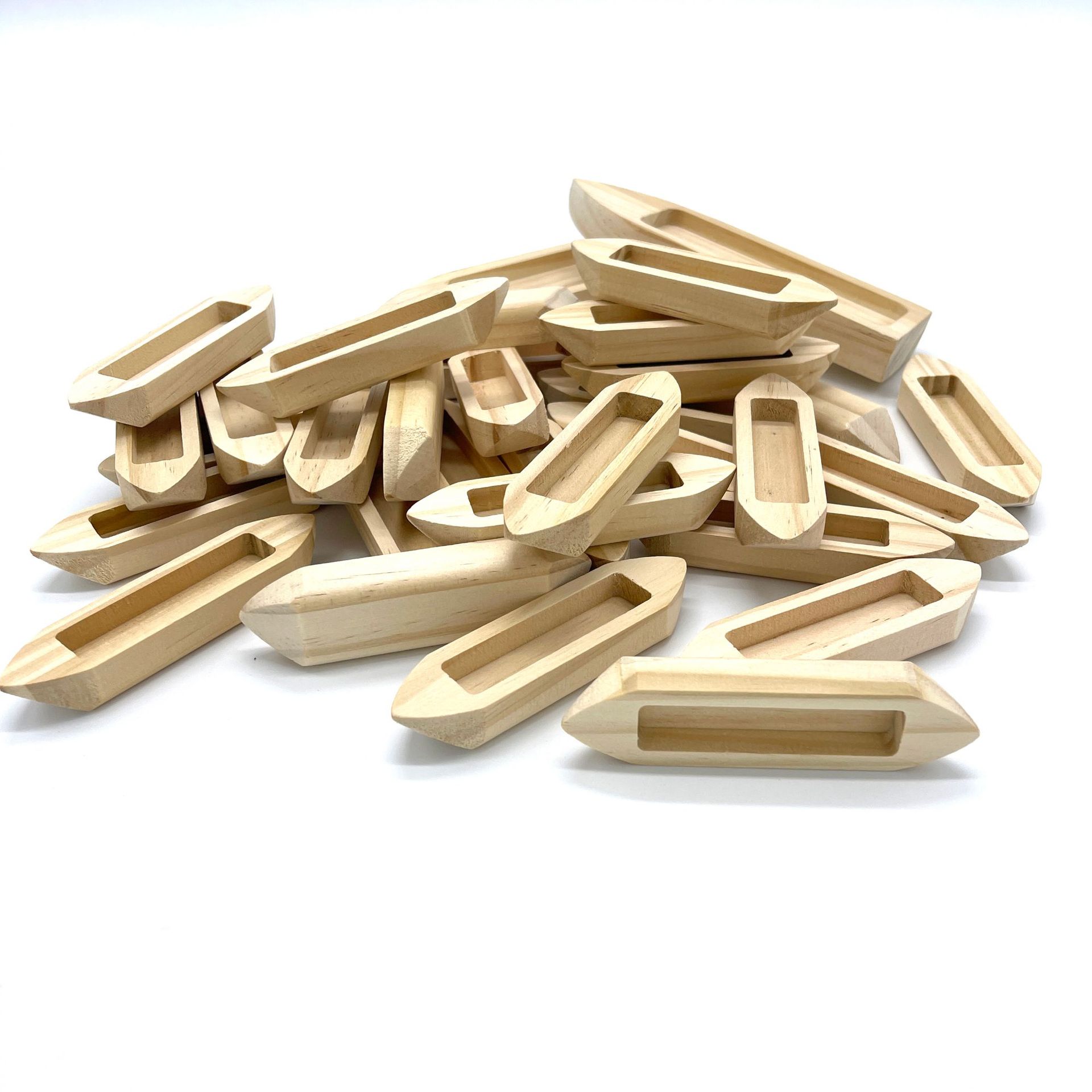 实木船型小制作材料小学生科学小发明 独木舟手工diy制作益智批发