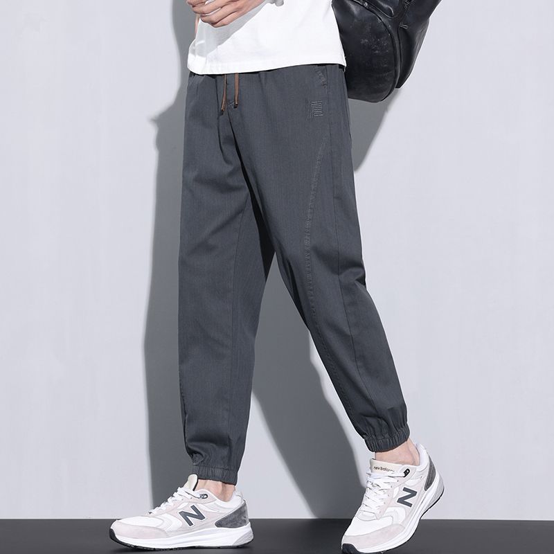 夏季男裤潮流搭配男士休闲裤男长裤子束脚裤男哈伦裤男裤百搭裤子