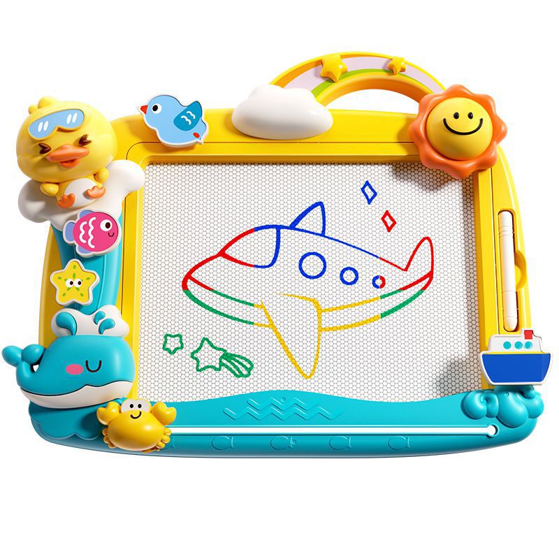 儿童画板磁性画画板玩具涂鸦板宝宝写字板磁力彩色绘画架生日礼物