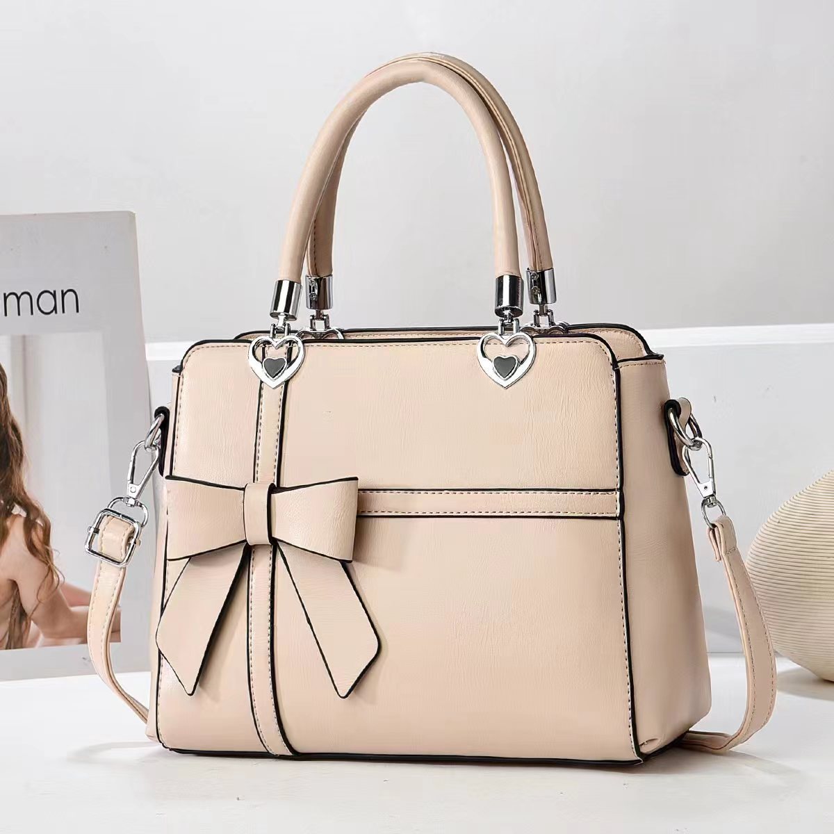 秋冬小包包女包2024新款时尚百搭潮韩版软皮水桶包女士单肩斜挎包