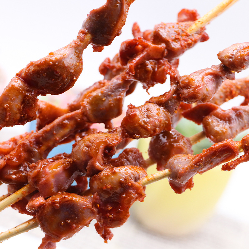 串行天下川香鸡胗串奥尔良鸡肾串凤胗串烧烤油炸铁板20串/包