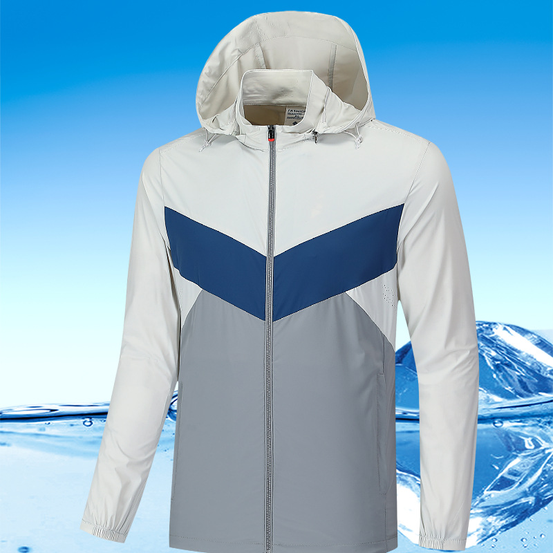 Manufacturer Customized Ice Silk Sun Protection Clothing Female Thin Jacket for Summer Breathable Cool Feeling Sports Sun-Protective Clothing Male Logo Sticker