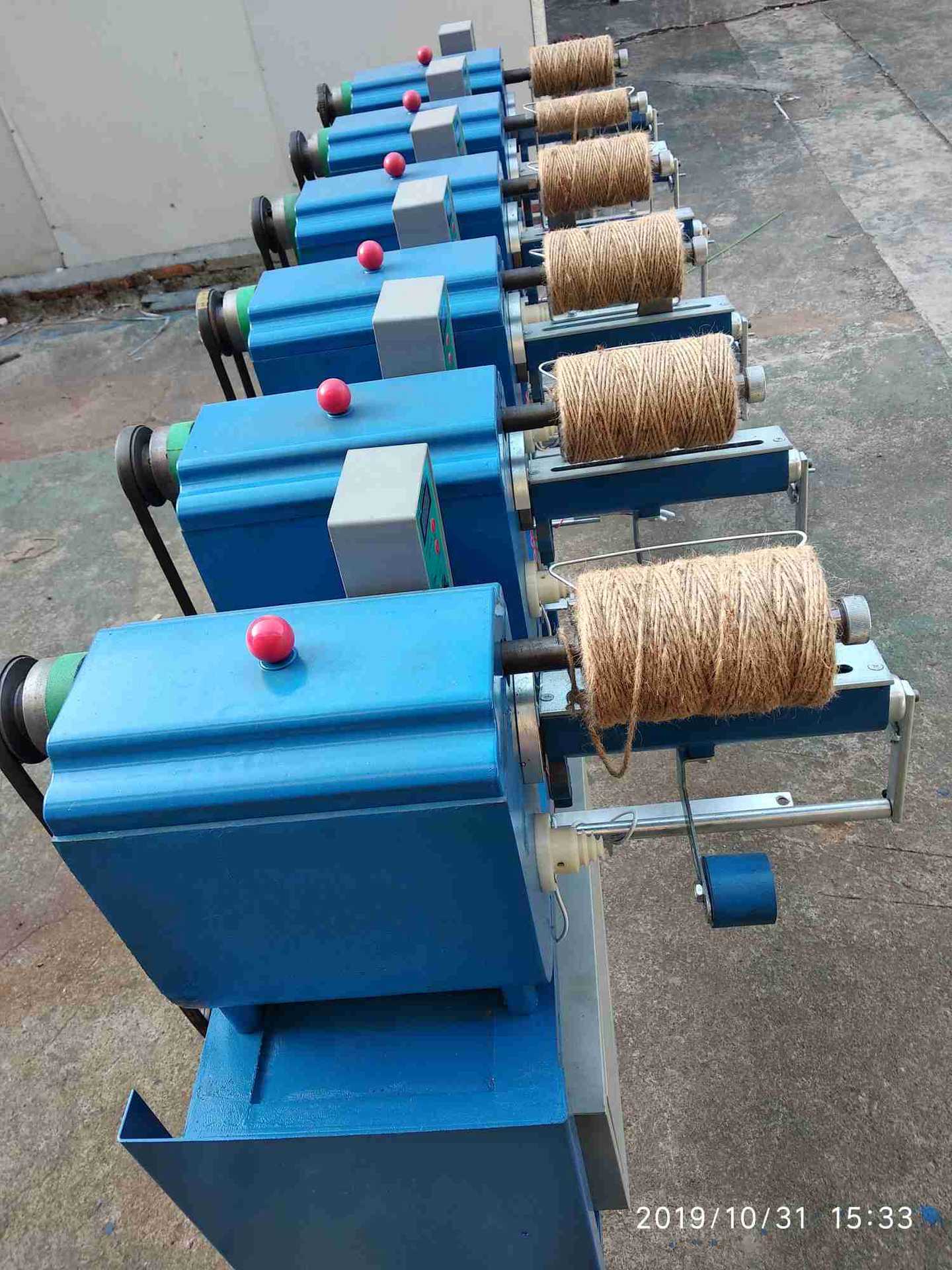 麻线绕线成型机 打轴机分线机 380v 三相电150型打线高度15厘米