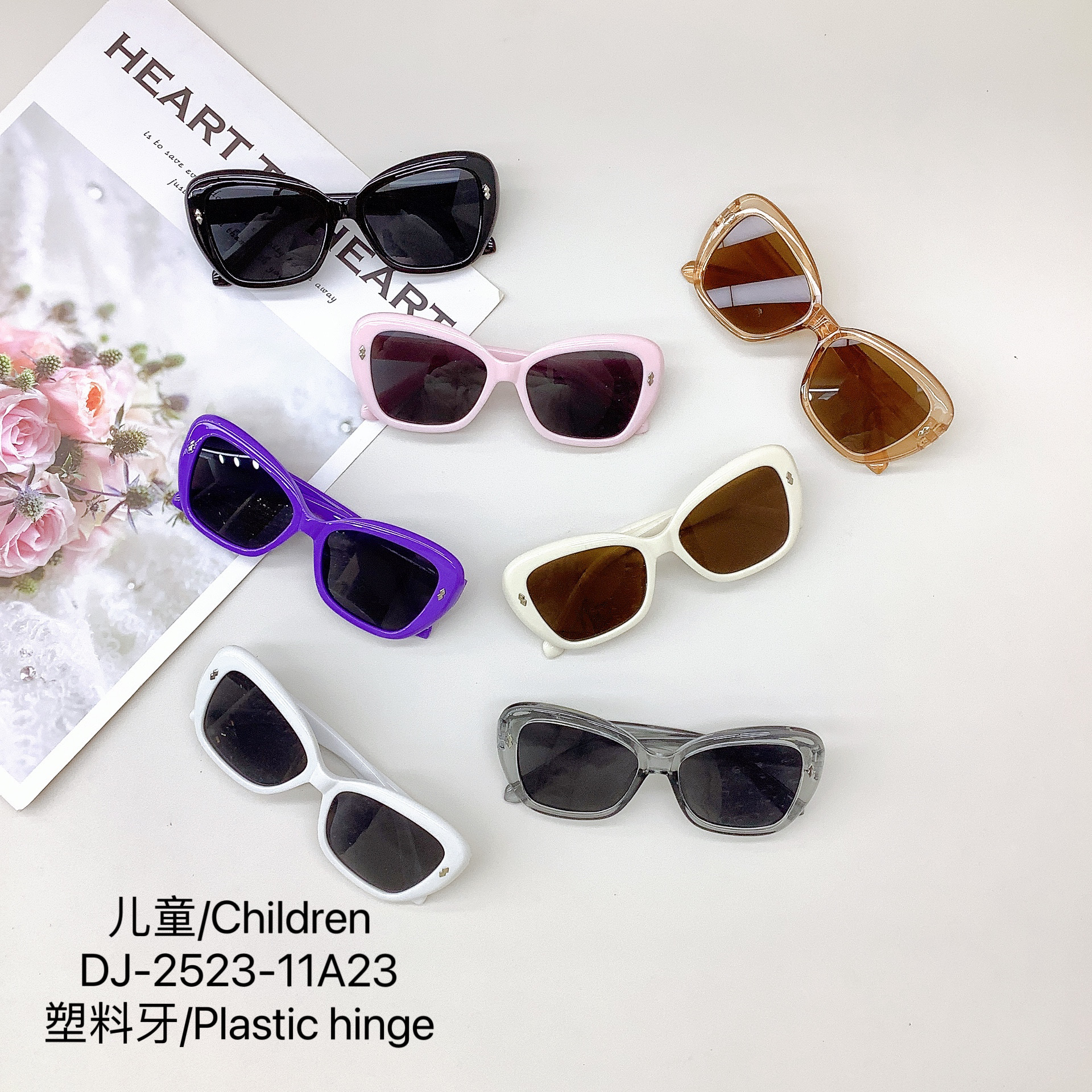 New Box Kids Sunglasses Eye Protection Sunshade Baby Sunglasses Boys and Girls Uv Protection Iv400 Glasses