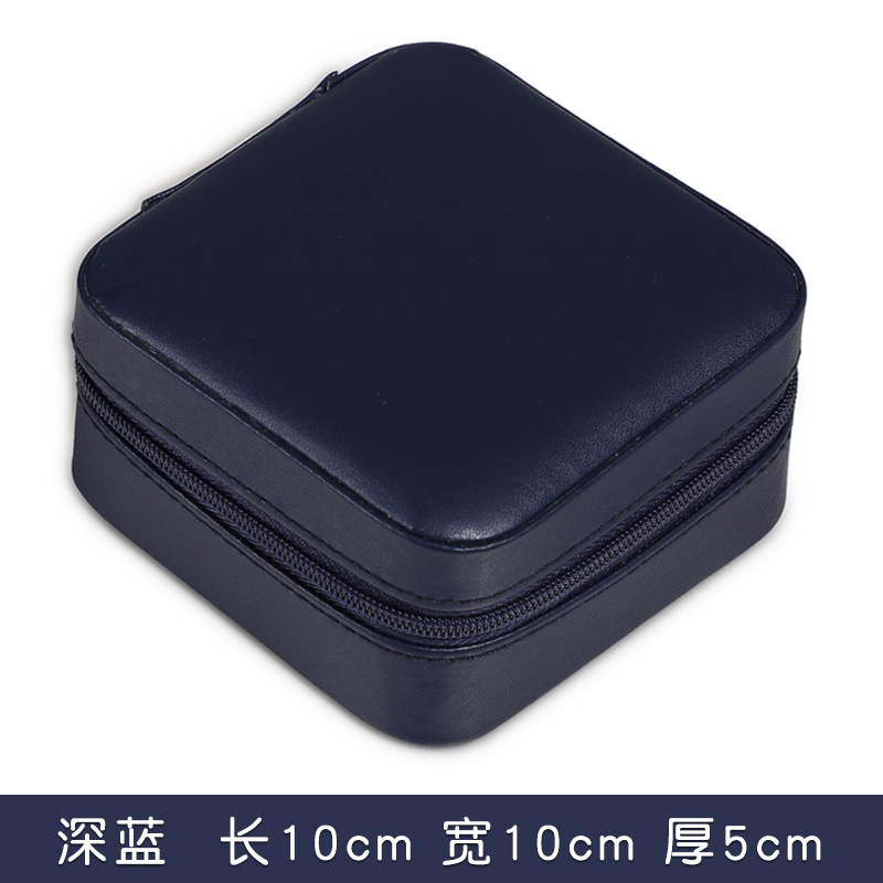 INS Style Simple and Convenient Jewelry Storage Box Necklace Earrings Small Jewelry Bag Travel Anti-Oxidation Jewelry Box