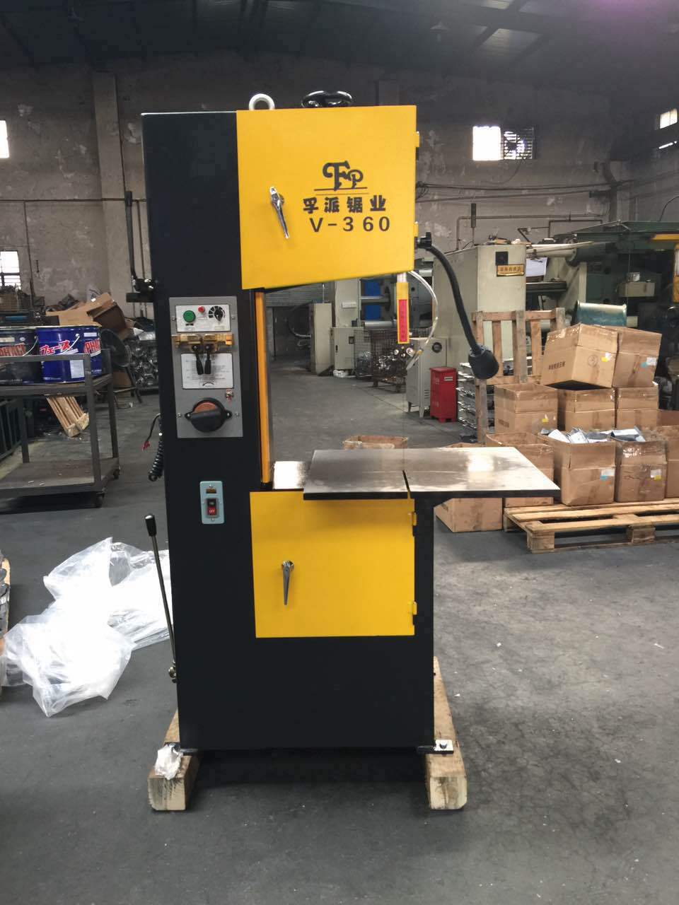 立式带锯床小立锯v-360v-400全自动半自动切割机器