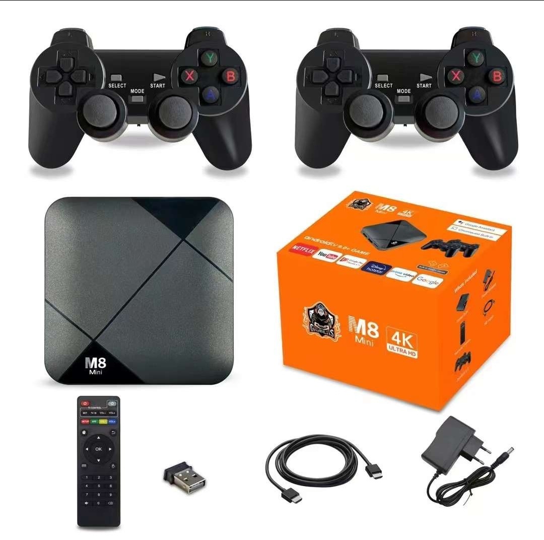 M8 MINI TV GAME BOX 安卓9.0街机复古电视游戏机4K高清机顶盒