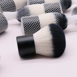 kabuki 散粉腮红刷 多功能化妆刷大圆头蜜粉刷黑色便携款美妆工具