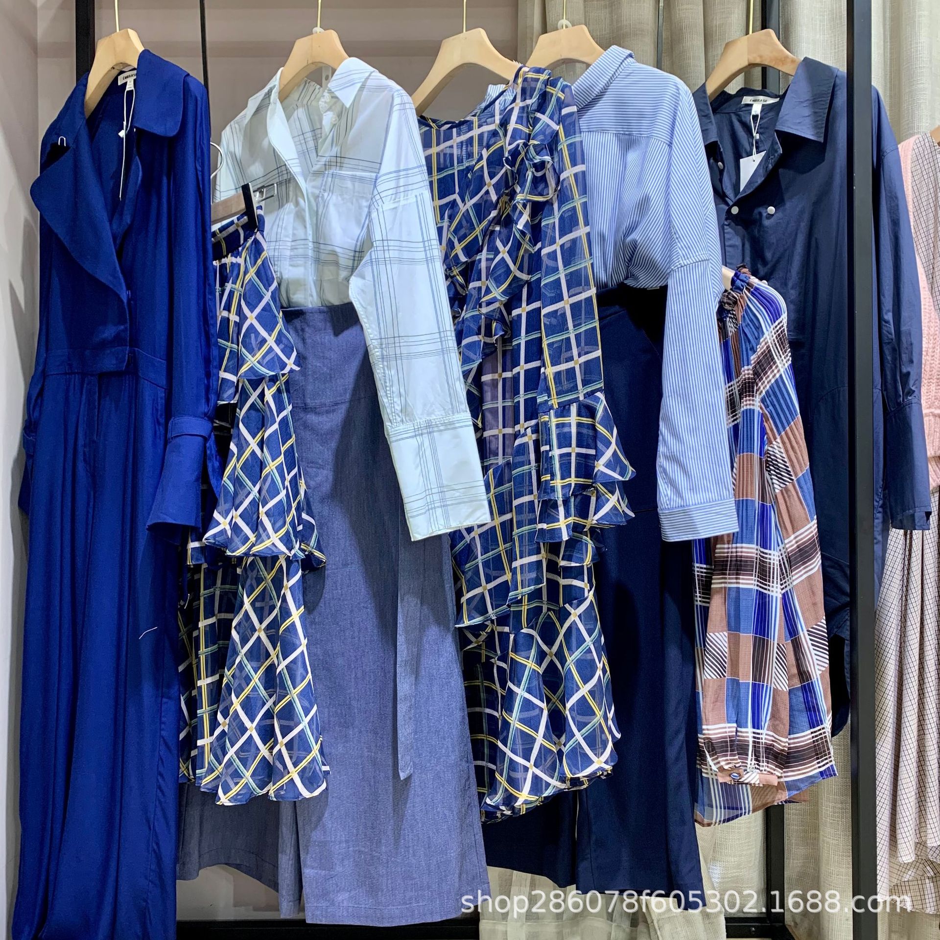 言牌22夏杭州四季青女装服饰批发货源 商场专柜撤柜尾单批发货源