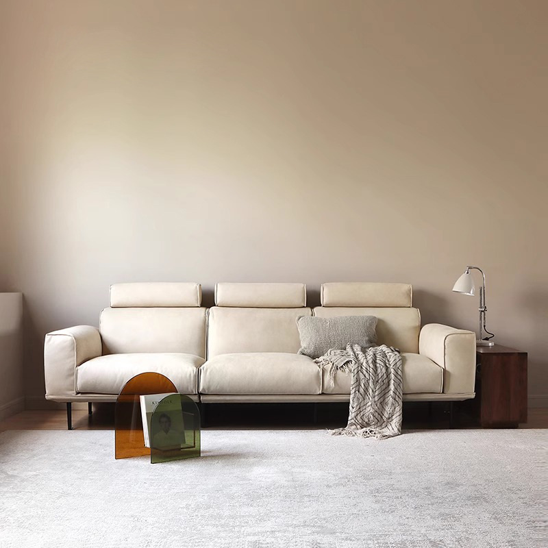 意式简约布艺沙发客厅 现代简约直排沙发家具2024 新款科技布沙发