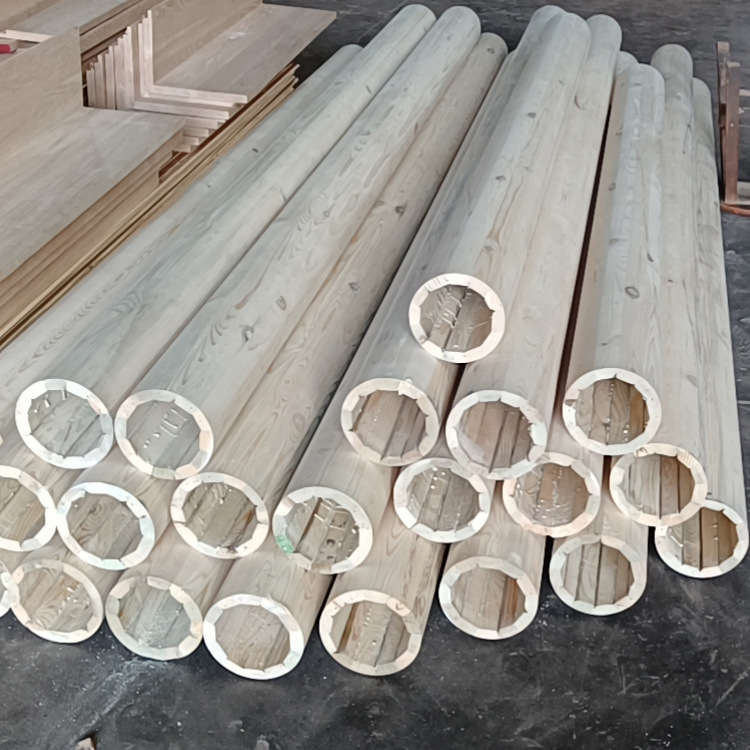 现货优惠 松木实木空心圆柱 罗马柱包柱子 立柱加工定榉木橡木