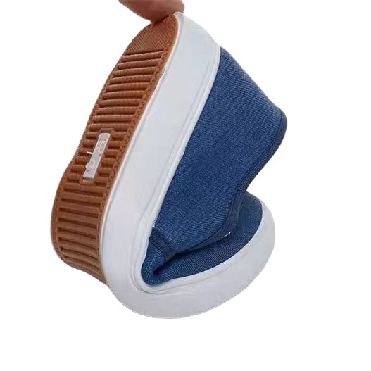 2022 New Student Old Beijing Slip-on Tendon Bottom Female Cloth Shoes Canvas Sports Anti-Slip Wear-Resistant Low-Cut Lightweight