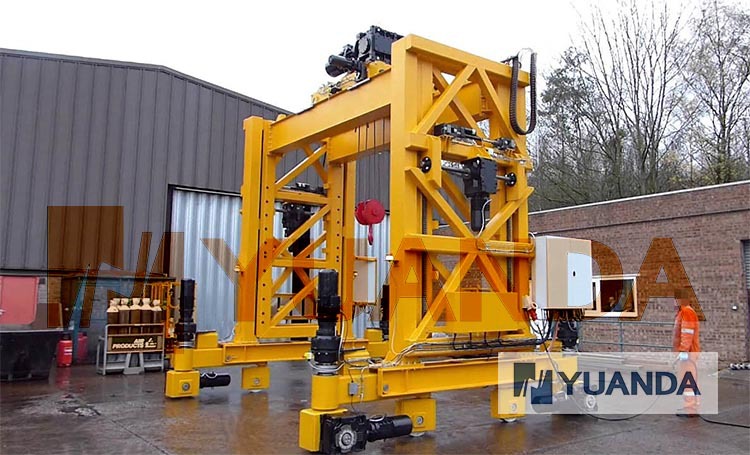 户外露天龙门移动桁架 移动吊架天车平台 轮胎式起吊装置设备