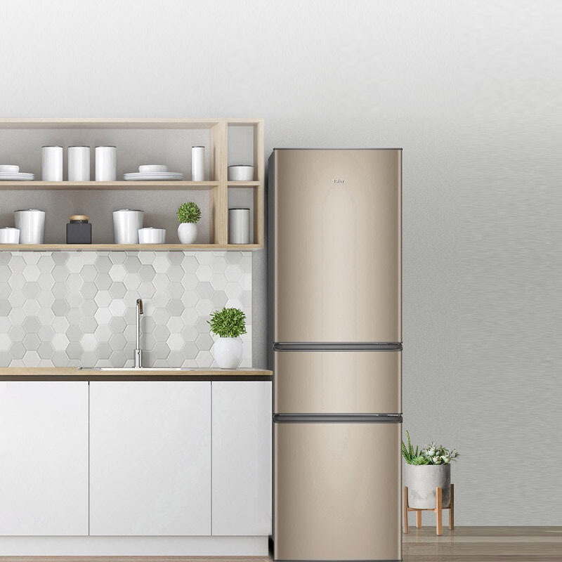 尔 bcd-216wmpt 冰箱三门风冷无霜省电家用三开门式