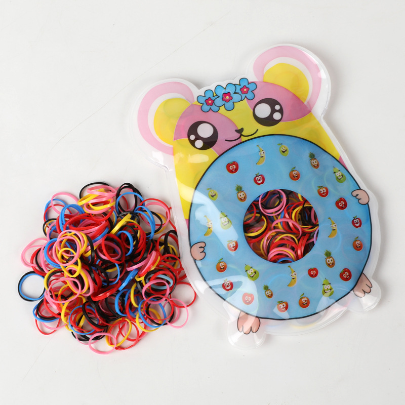  Bag Disposable Children 'S Hair Band Small Rubber Band Wholesale Thick Color Rubber Band Girls Hair Accessories