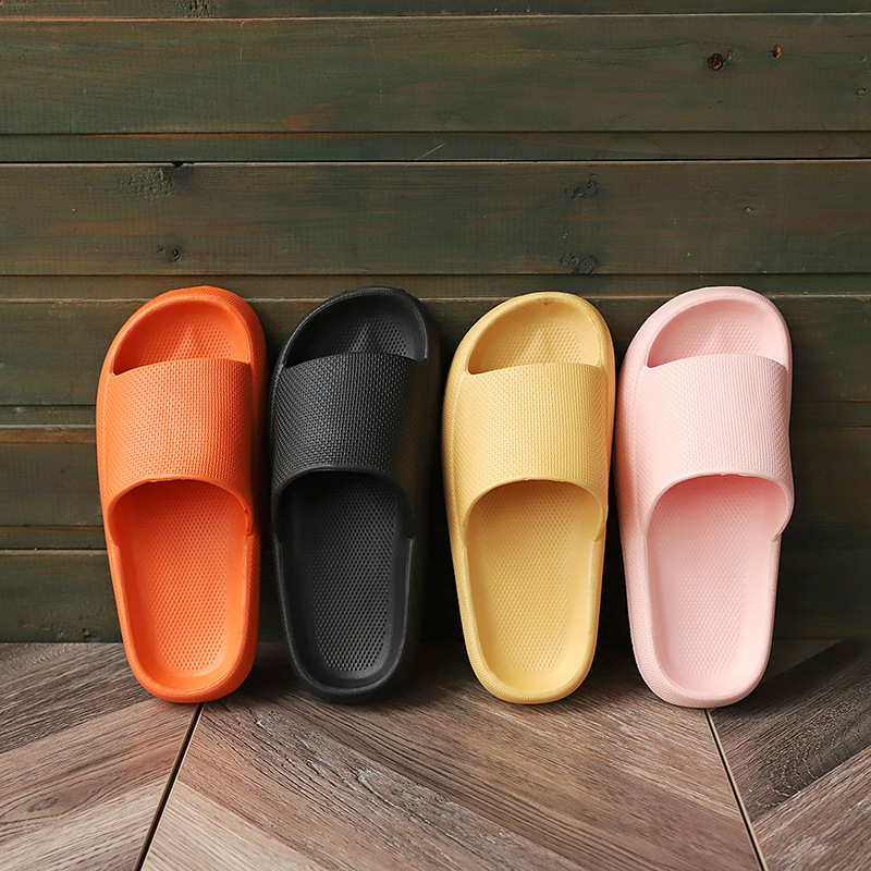 2021 Summer Shit Feeling Men's and Women's Bathroom Slippers Home Thick Bottom Couples Flip-Flops Eva Soft Bottom Indoor Slippers