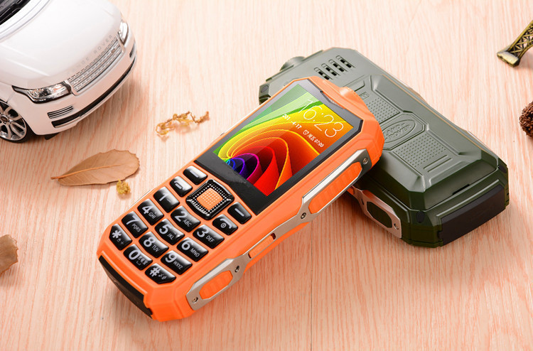 电霸军工老人手机三防大电池双卡双待大声直板按键国产老年机批发