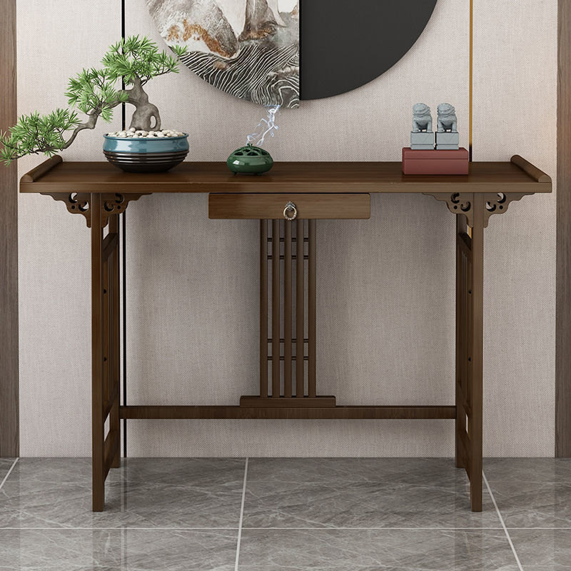 新中式玄关柜进门风水客厅玄关置物架供桌佛台家用佛龛家用经济型