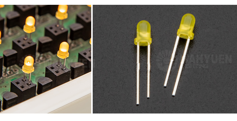厂家3mm短脚led黄光直插小灯珠可定·制发光二极管灯珠