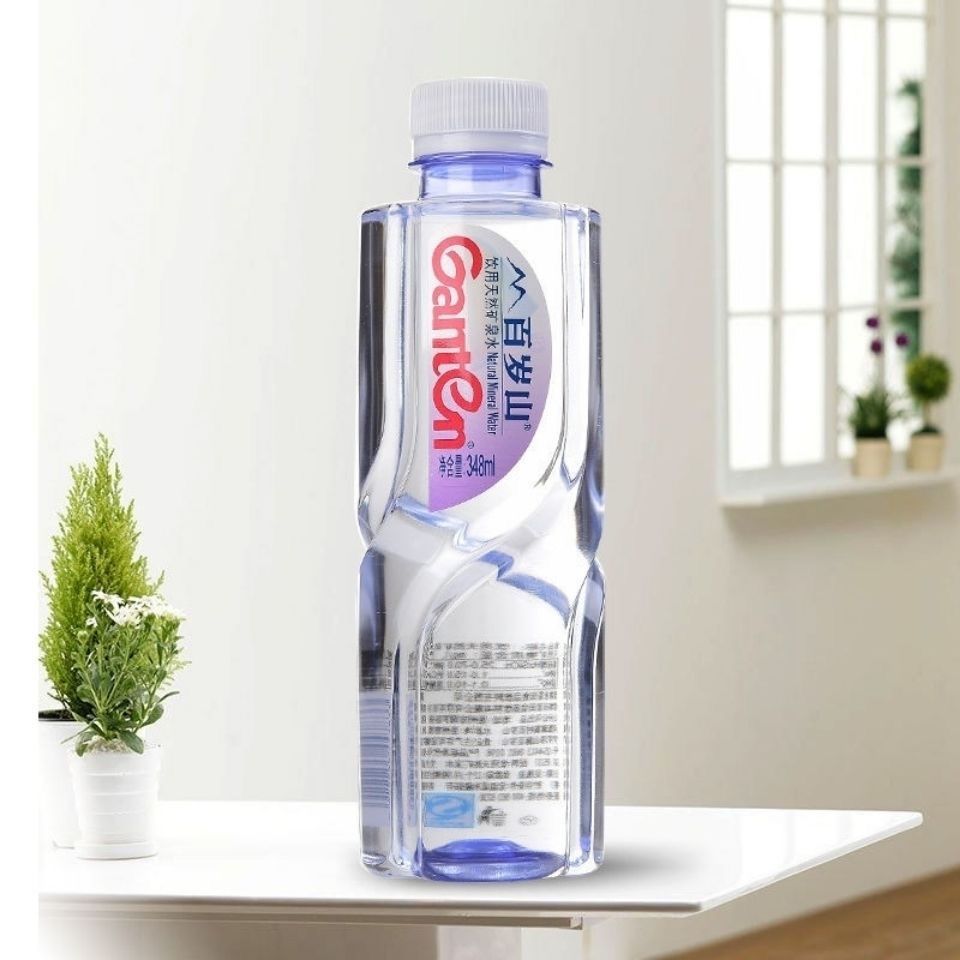 包邮百岁山矿泉水348ml*12/24瓶富含微量元素净水包邮批发 一件