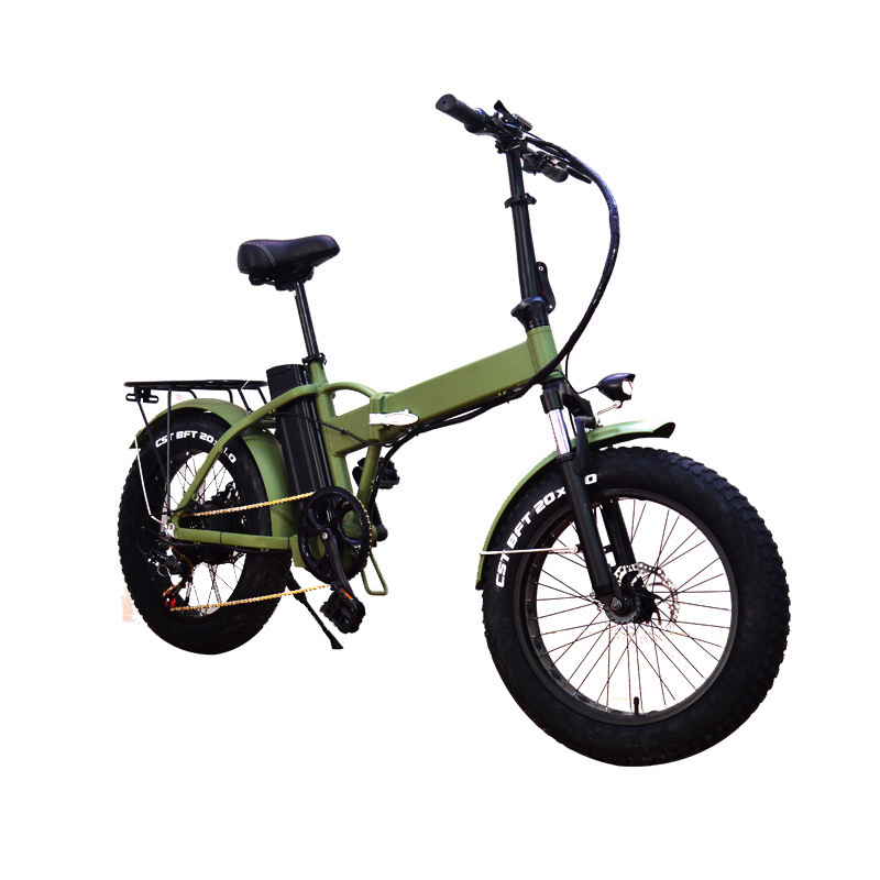 新国标助力山地电动自行车锂电 350w雪地可折叠代步大轮胎电瓶车