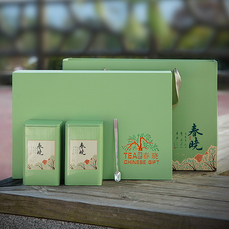 西湖龙井茶叶包装盒空礼盒日照绿茶铁罐空罐黄山毛峰马口铁茶叶罐