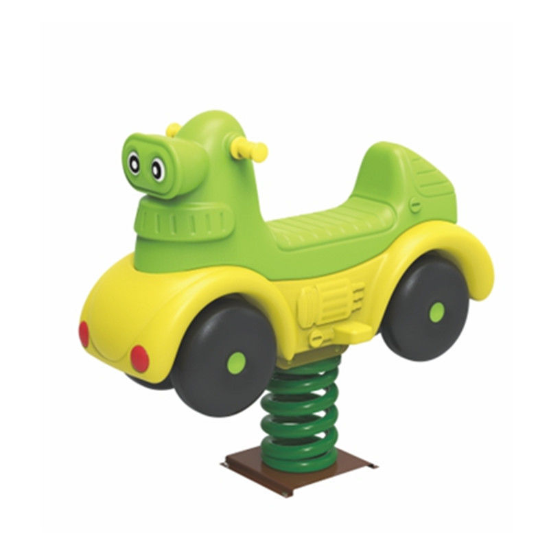 幼儿园户外公园小区摇马儿童塑料玩具弹簧摇摇乐动物卡通造型木马