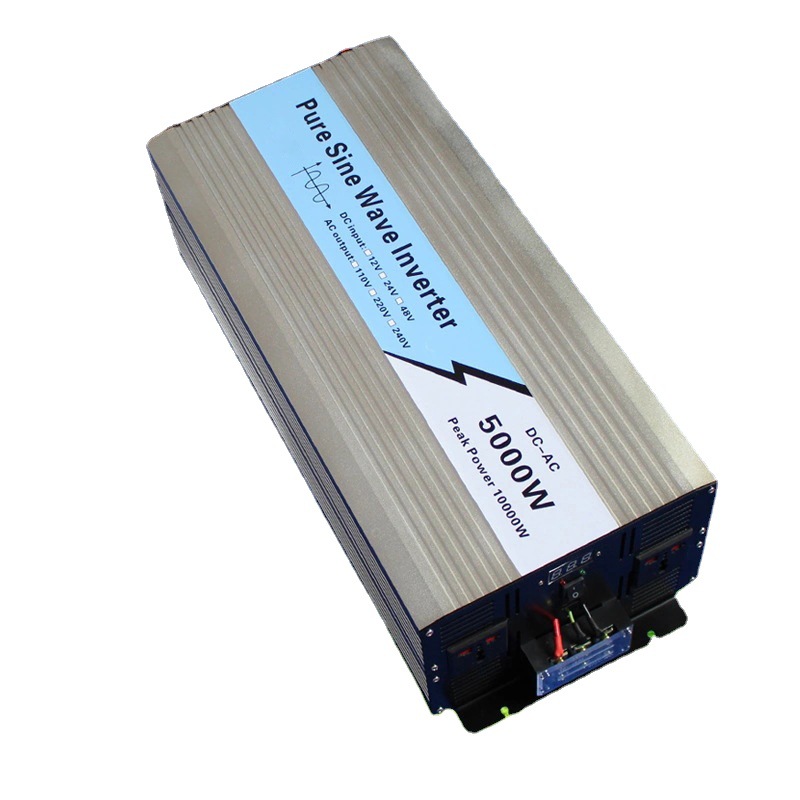 太阳能光伏逆变器5000w纯正弦波逆变器12v24v48v转220v车载 家用