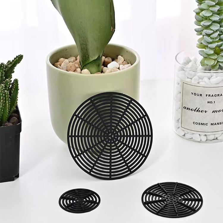 新料加厚花盆垫片 花盆垫底 防漏土 陶瓷盆透气排水垫片圆形网片