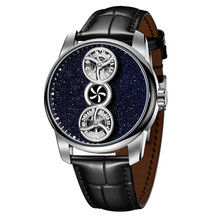 OBLVLO欧宝罗双子星轮强夜光创意全自动机械男表加工定制手表设计