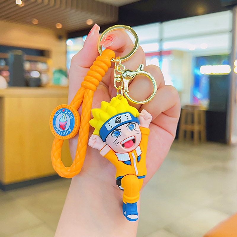 Naruto Cartoon Bag Pendant Keychain Wholesale Internet Celebrity Doll Doll Ornaments Doll Car Key Chain