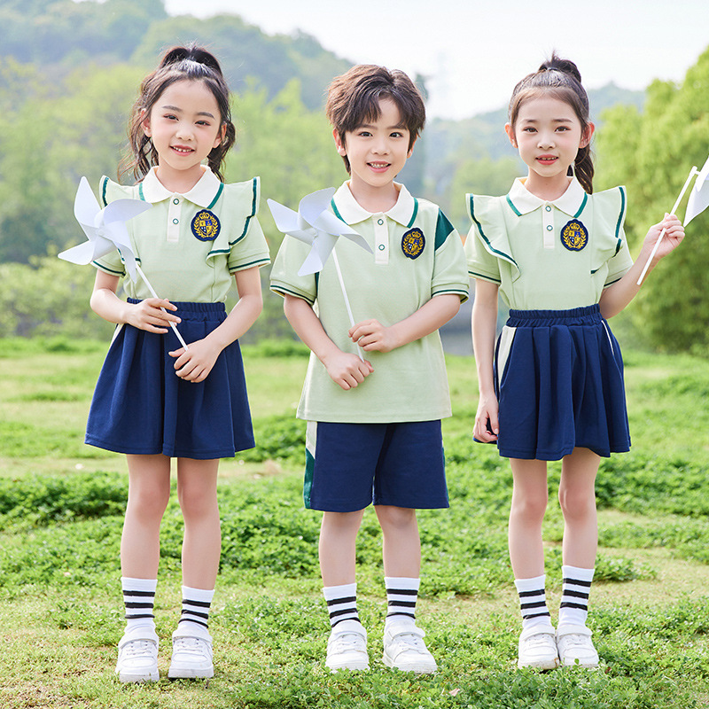 六一儿童节合唱演出服班服表演服夏季款小学生校服幼儿园园服套装