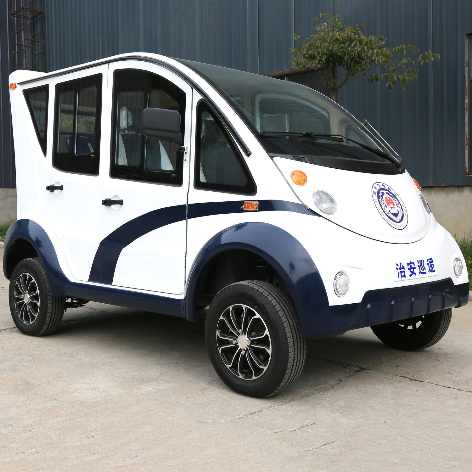 杉东5-8座电动巡逻车城管小区物业保安校园全封闭治安四轮电瓶车