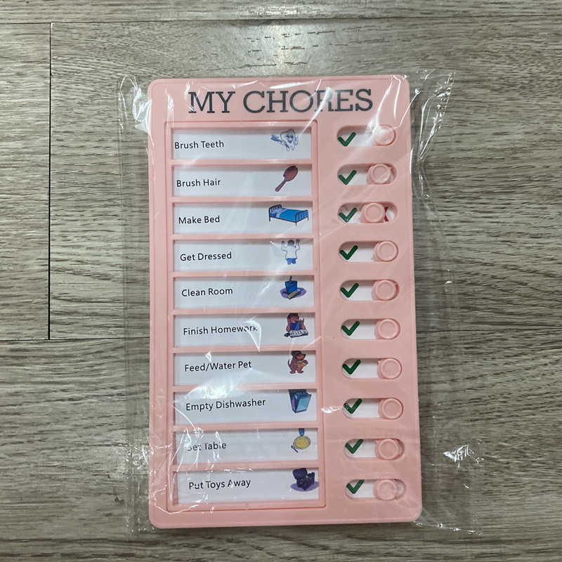 Rv Note Message Plastic Checklist Self-Discipline Chart Self-Discipline Punches Self-Discipline Punch-in Form