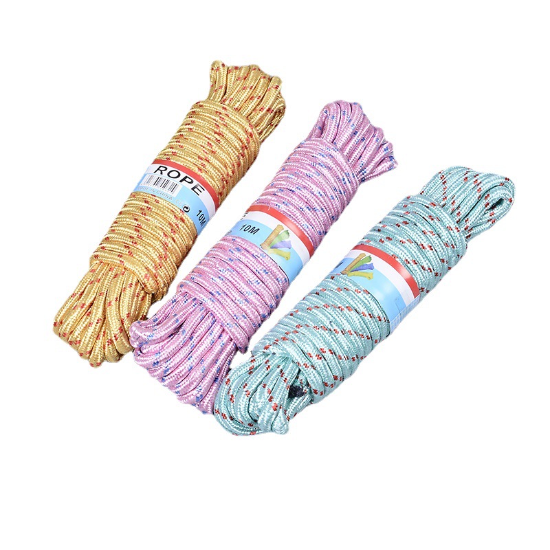 Factory Wholesale Bold Multi-Functional Wind and Skid Nylon Outdoor Clothesline Nylon Core Woven Binding Rope